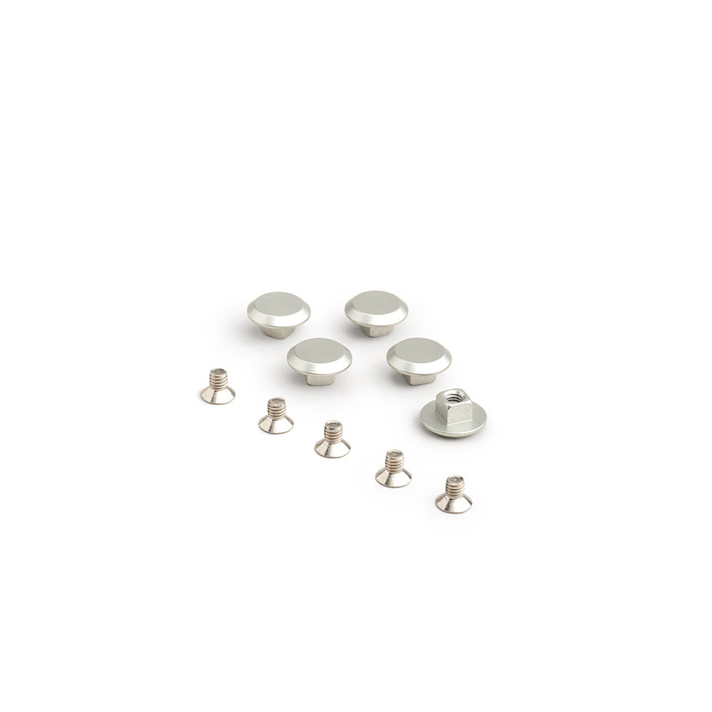 5-piece Silver Anodised Aluminium Threaded Rivet: Spares | Brooks