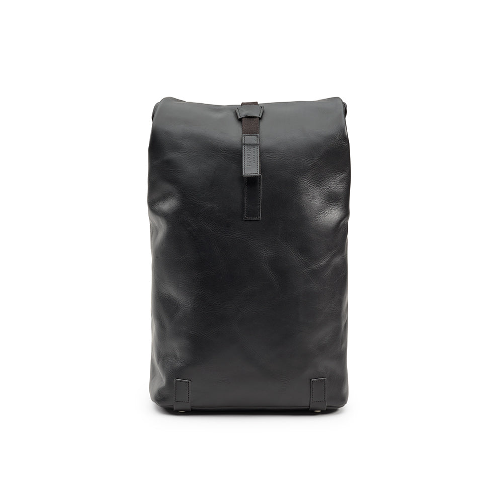 Black Leather commuter backpack |Brooks England