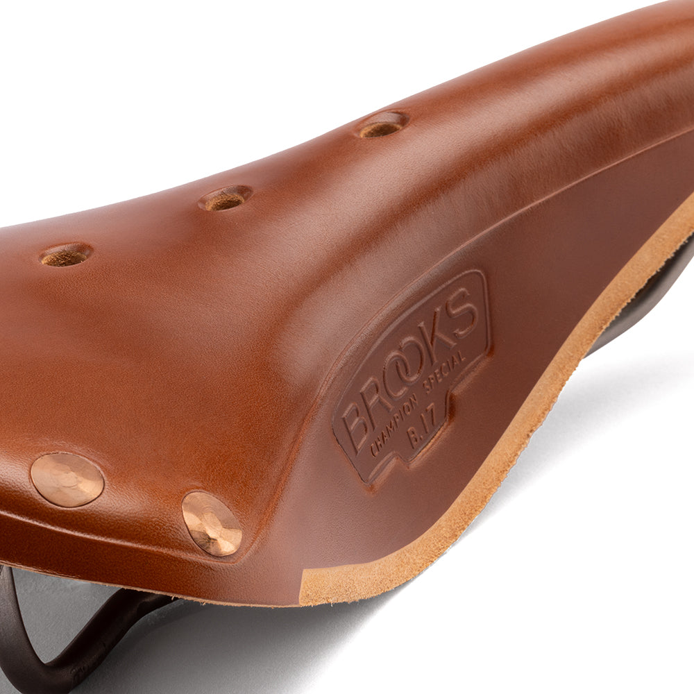 B17 Special Titanium Leather Saddle: Honey Touring Seat | Brooks
