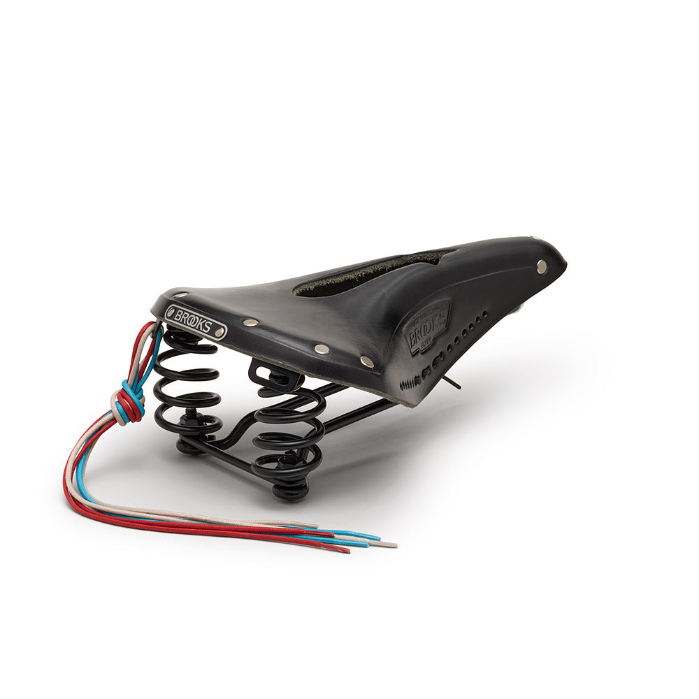Flyer Carved: Black Leather Bike Saddle | Brooks England
