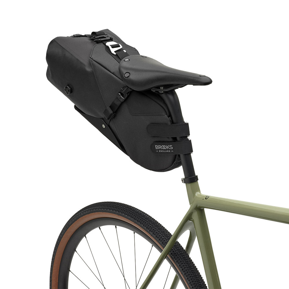 Scape Seat Bag: Black Waterproof Bikepacking Bag | Brooks England