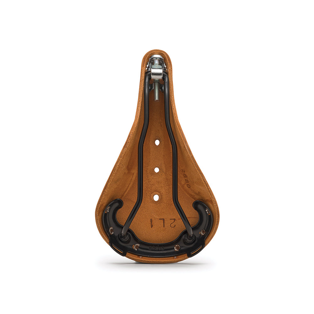 B17 Narrow Leather Bike Saddle: Honey Sporty Touring Seat | Brooks