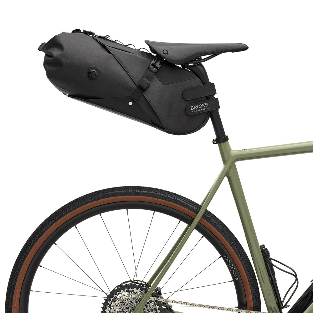 Scape Seat Bag: Black Waterproof Bikepacking Bag | Brooks England
