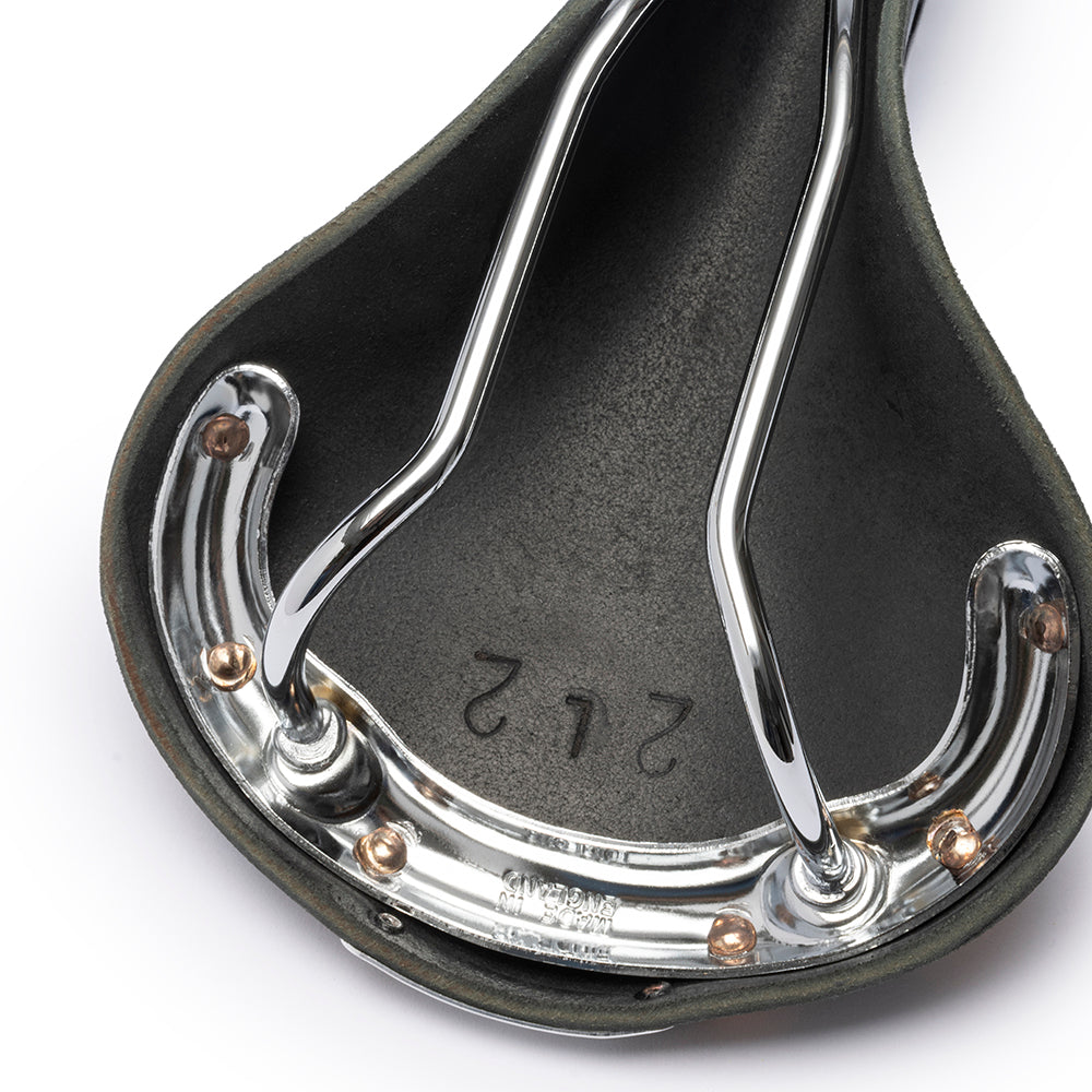 Team Pro Special Leather Saddle: Schwarzes Rennsattel