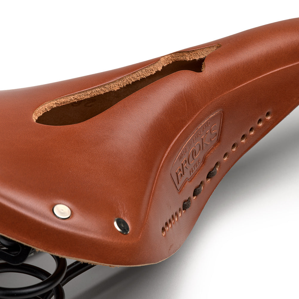 Flyer Carved: Honey Leather Bike Saddle | Brooks England