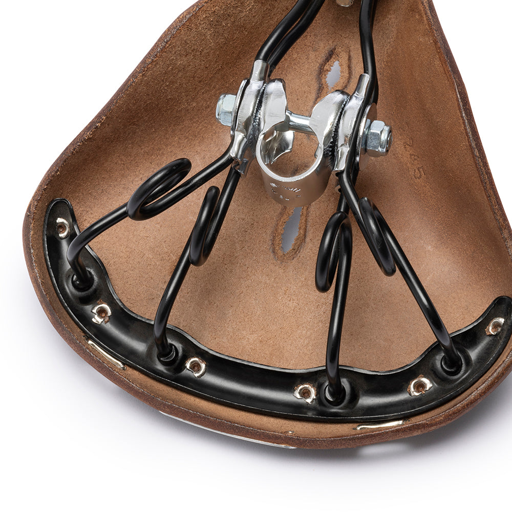 B18: Leather Saddle with Twin Springs | Brooks England