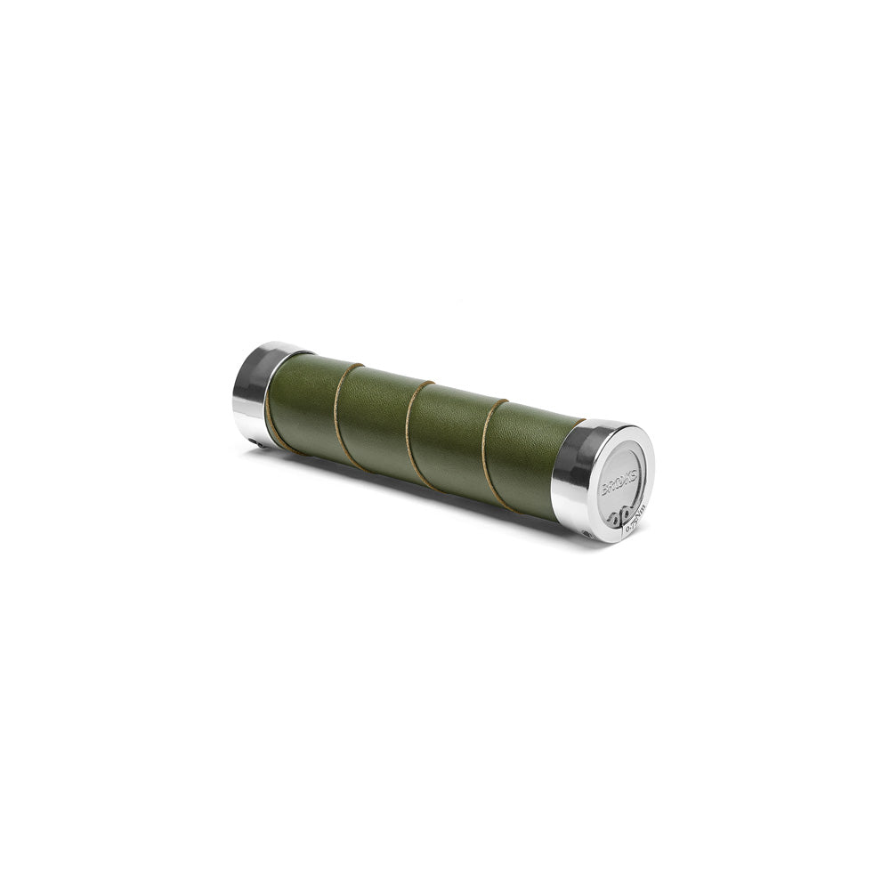 Slender Leather Grips Racing Green - Verstand - Brooks England - 2