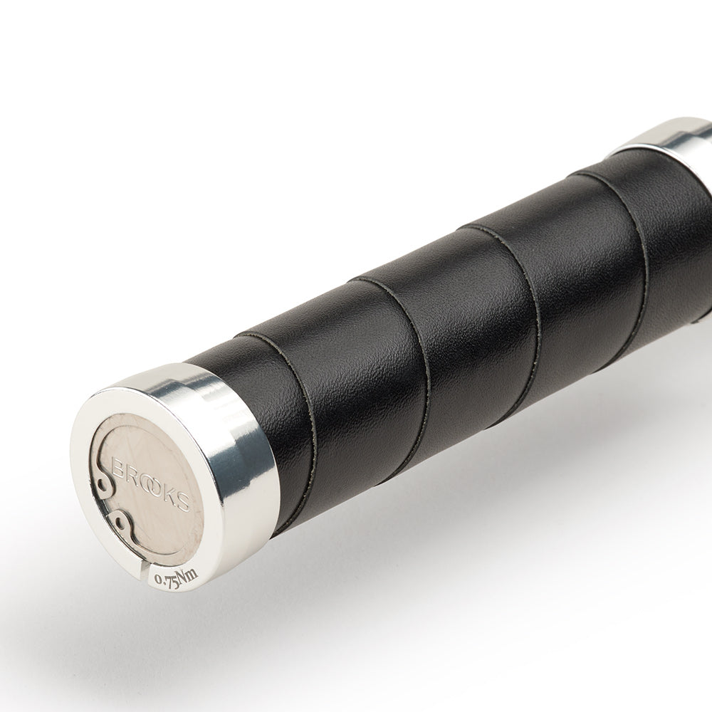 Black Slender Leather Grips | Brooks England