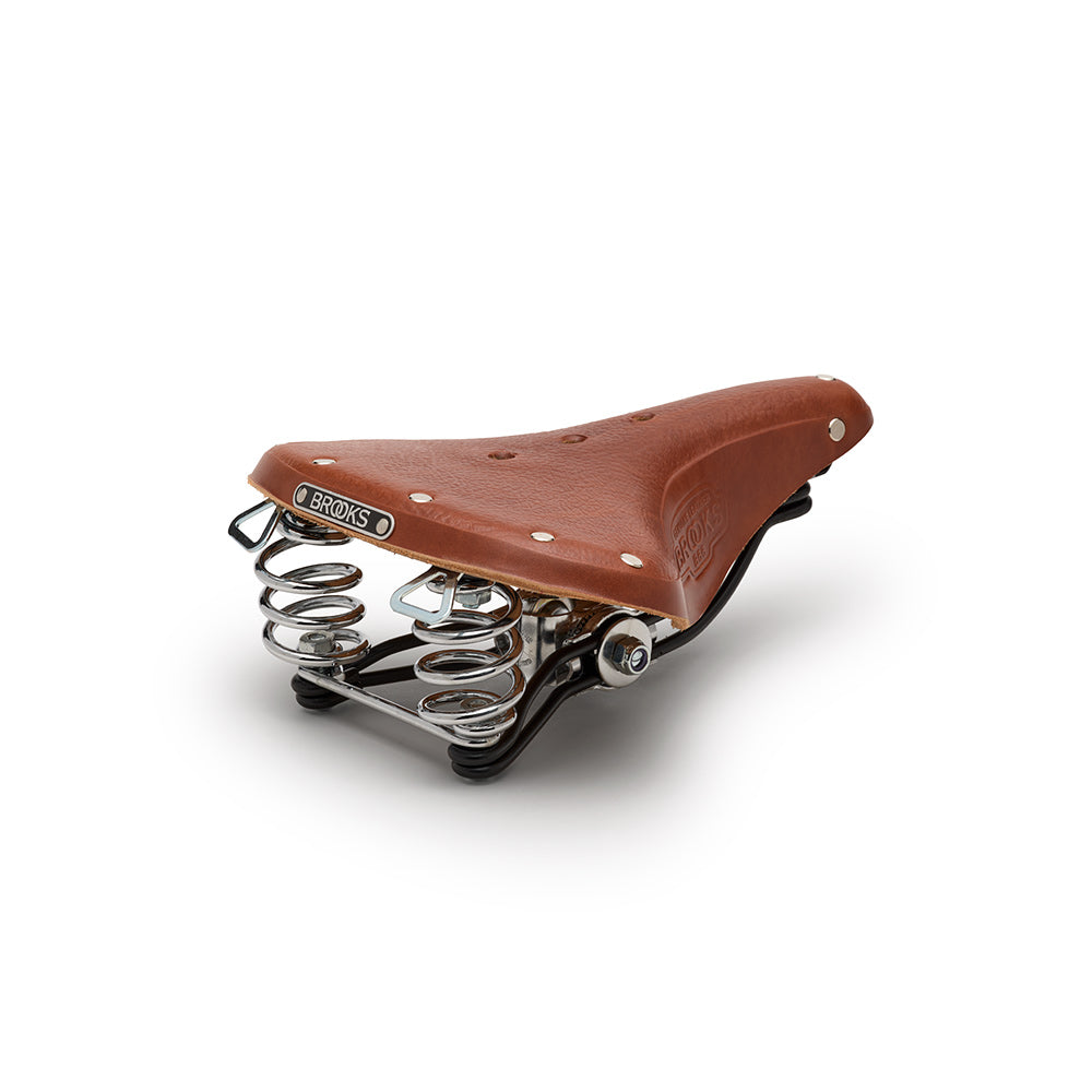 B66 Leather Bike Saddle: Honey City Seat | Brooks England