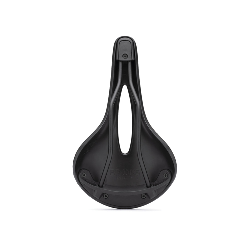 C17 Carved: Braune Gravel-Sattel mit Loch
