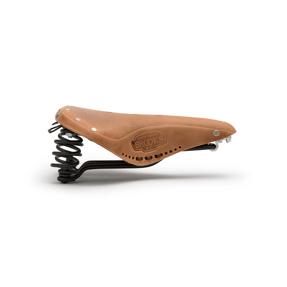 B67 Softened: Dark Tan Leather Bike Saddle | Brooks England