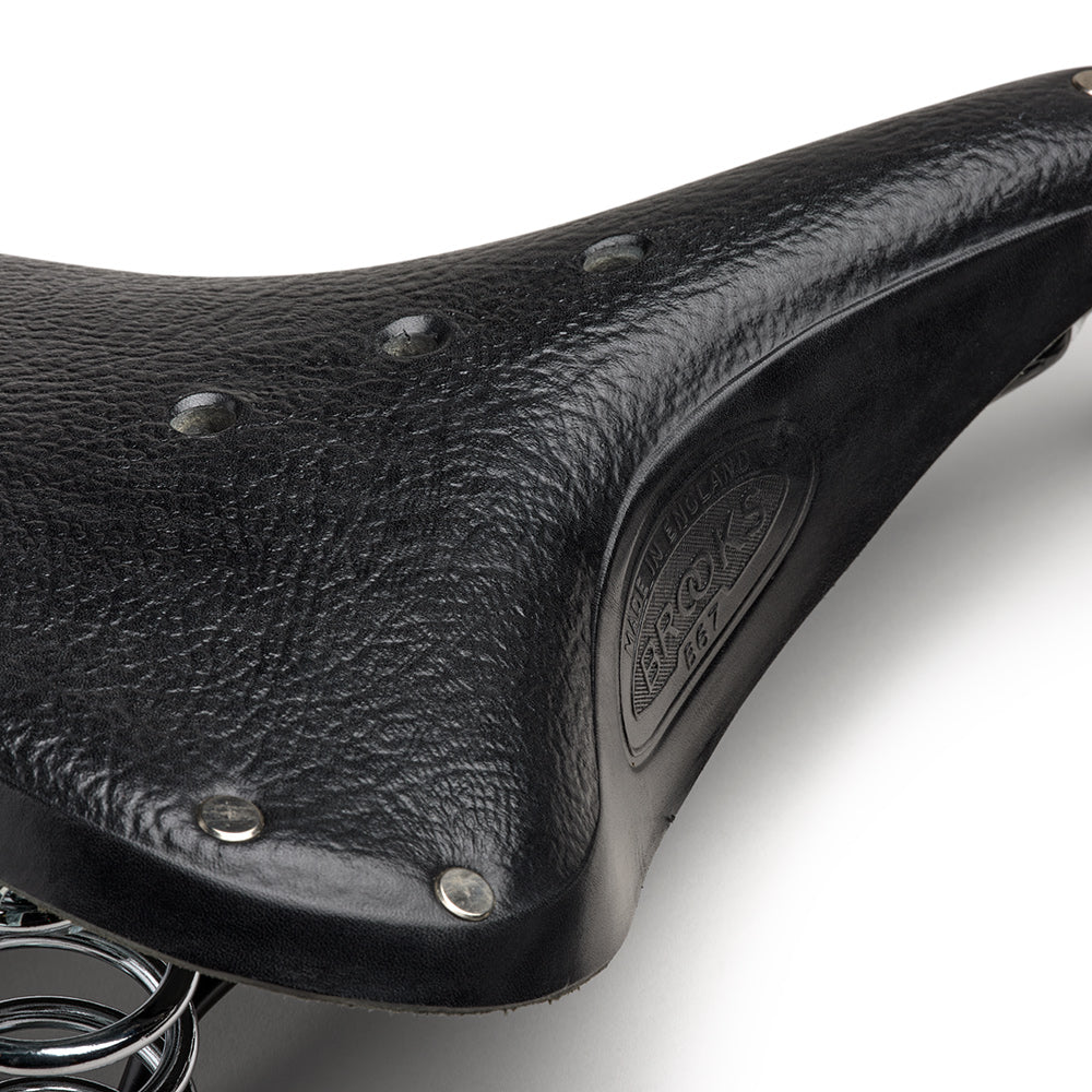BROOKS B67 レザーサドル ブラック B67: Black Leather Bike Saddle | Brooks England