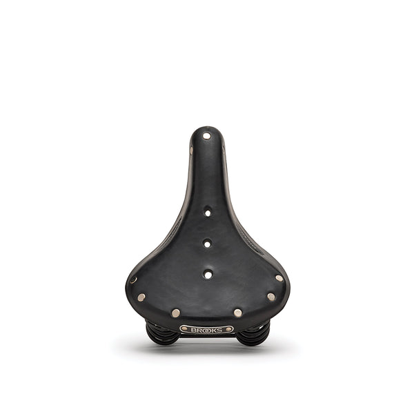 Flyer Short: Black Leather Bike Saddle | Brooks England