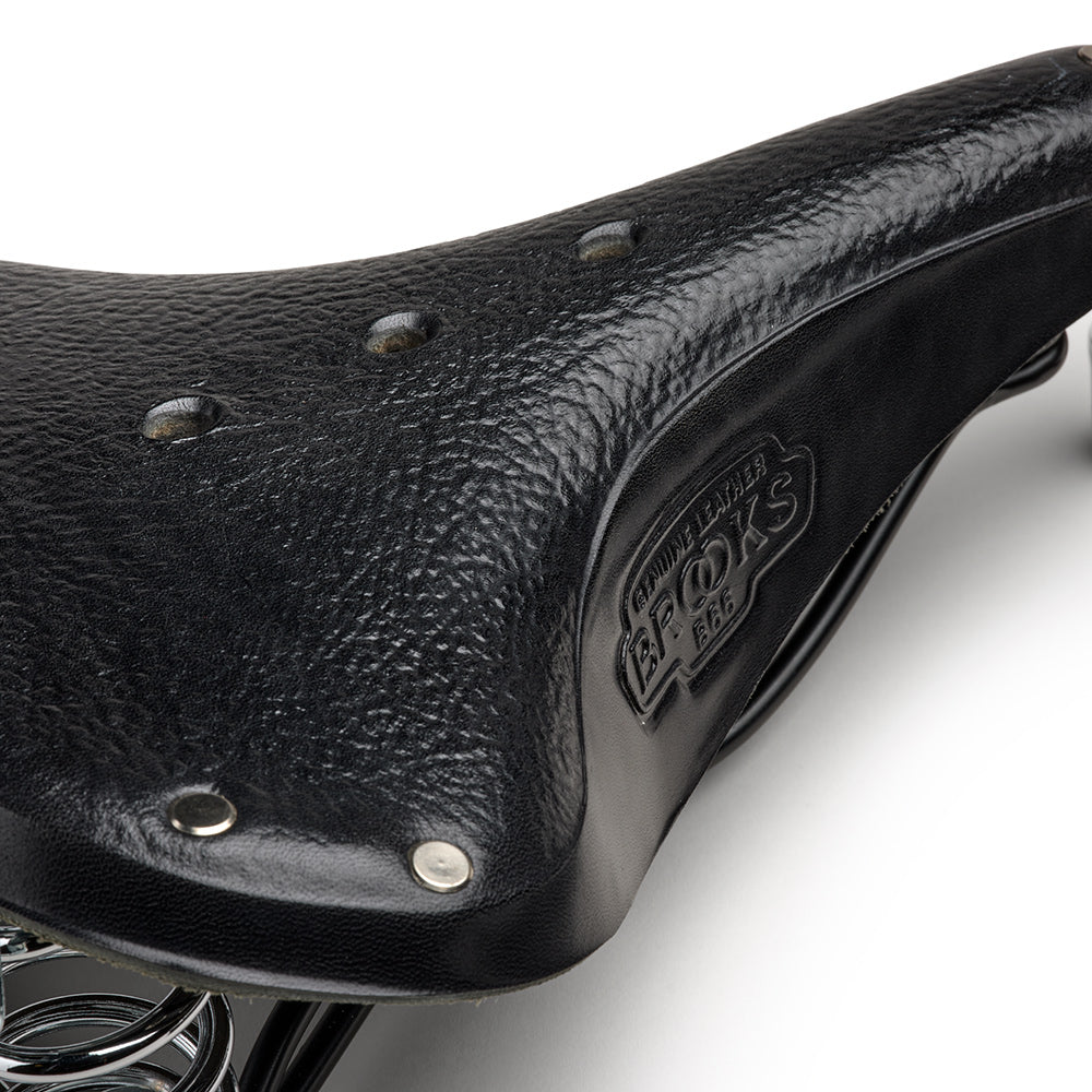 BROOKS　B66 B66 Leather Bike Saddle: Black City Seat | Brooks England
