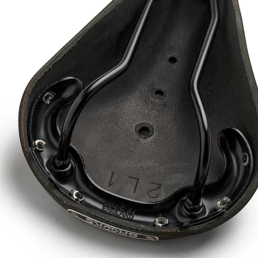 B17 Narrow Leder Fahrrad-Sattel: Schwarzes sportliches Touring-Sitz