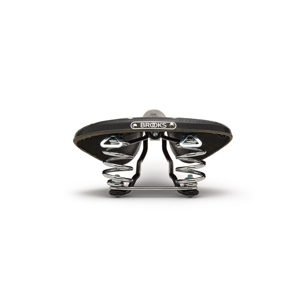 B67 Short: Black Leather Bike Saddle | Brooks England