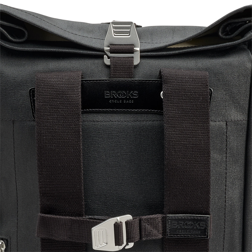 Black Pickwick Cotton Canvas Backpack | Brooks England