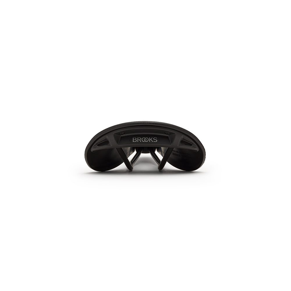 C17 Carved: Black Gravel saddle with hole | Brooks England