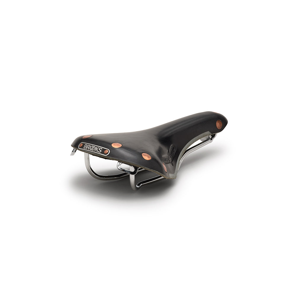 Swift Leather Bike Saddle: Schwarzer Rennsattel