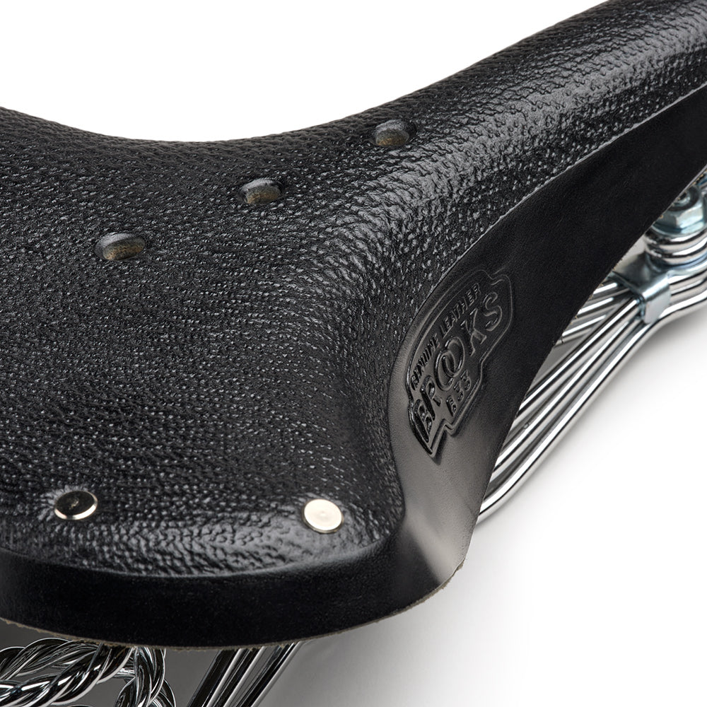 【希少】ビンテージ BROOKS B33 レザー 本革 スプリングサドル 英国製 B33 Leather Saddle: Black City Bike Seat | Brooks England