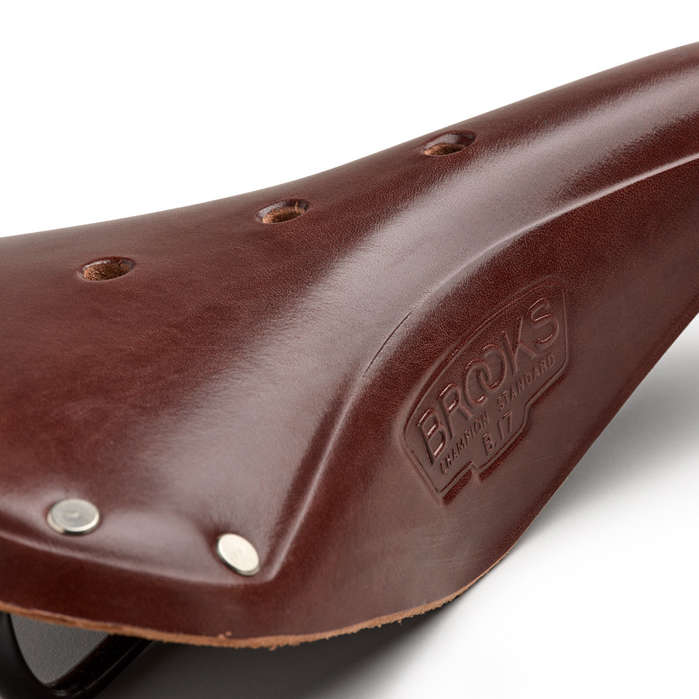 Black Plump Leather Grips: Adjustable, Hardwearing Grips | Brooks