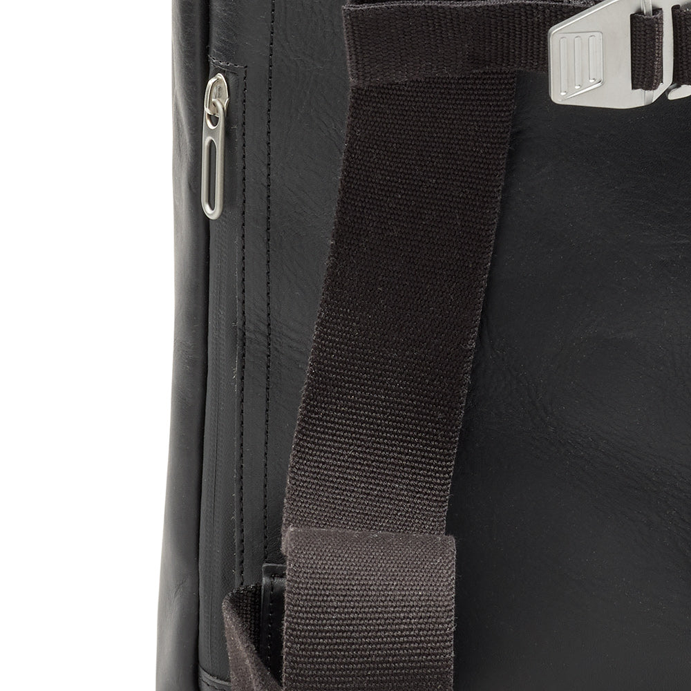 Black Leather commuter backpack |Brooks England
