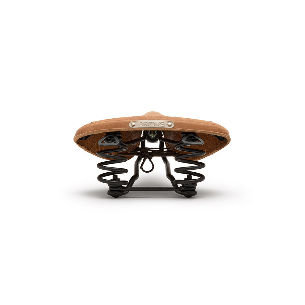 B67 Softened Short: Dark Tan Leather Bike Saddle | Brooks England
