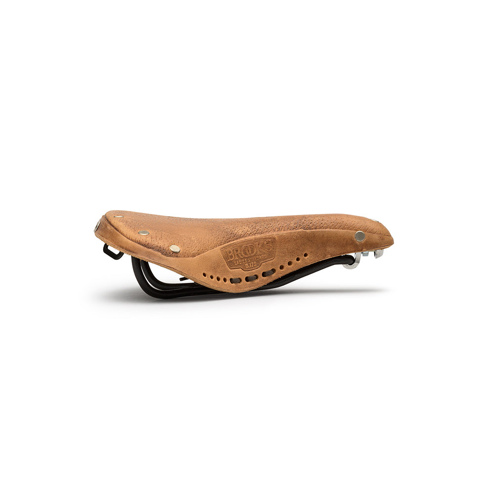 パーツ BROOKS B17S Softened Short B17 Softened Short Leather Saddle: Dark Tan Supple Seat | Brooks