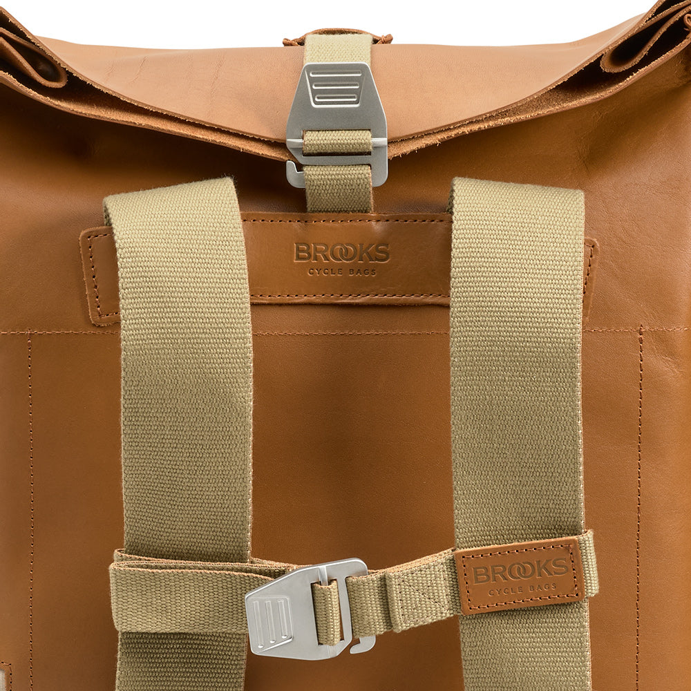 Cognac Leather Commuter Backpack |Brooks England