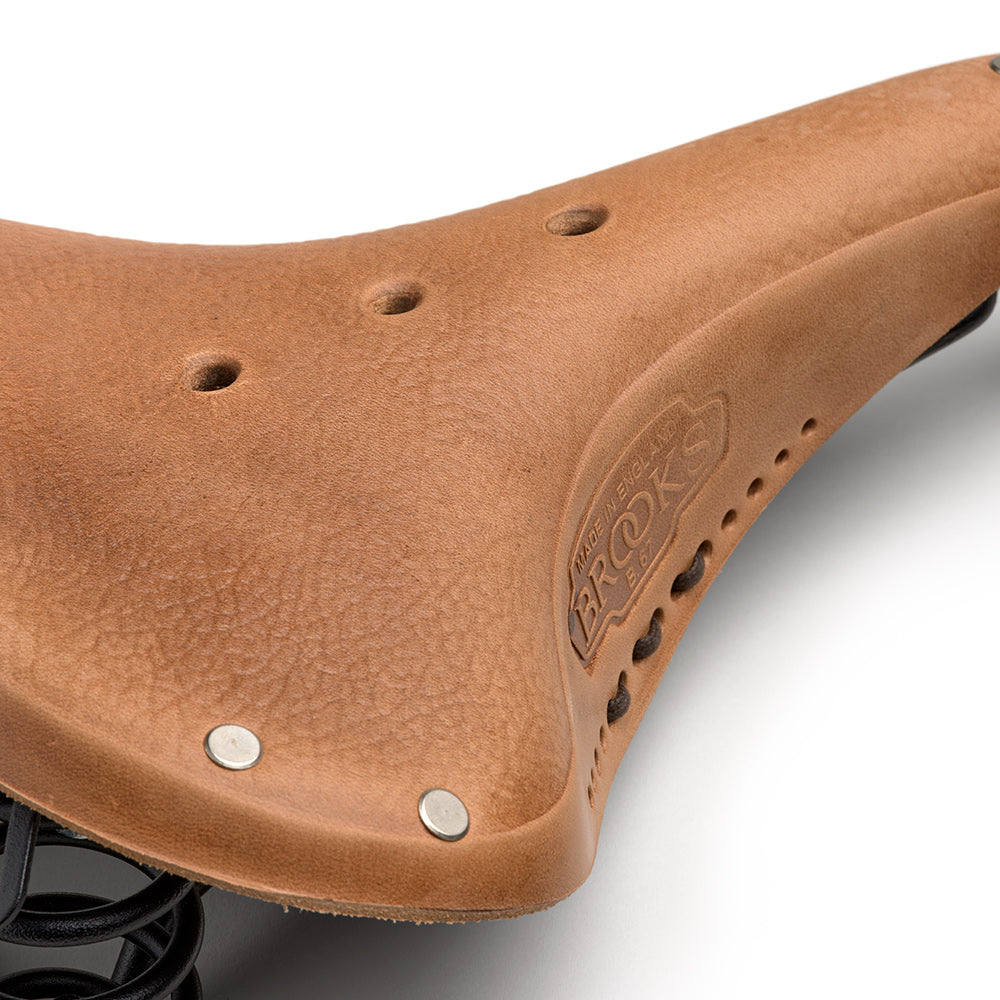 B67 Softened: Dark Tan Leather Bike Saddle | Brooks England