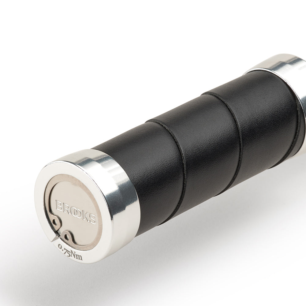 Black Slender Leather Grips | Brooks England